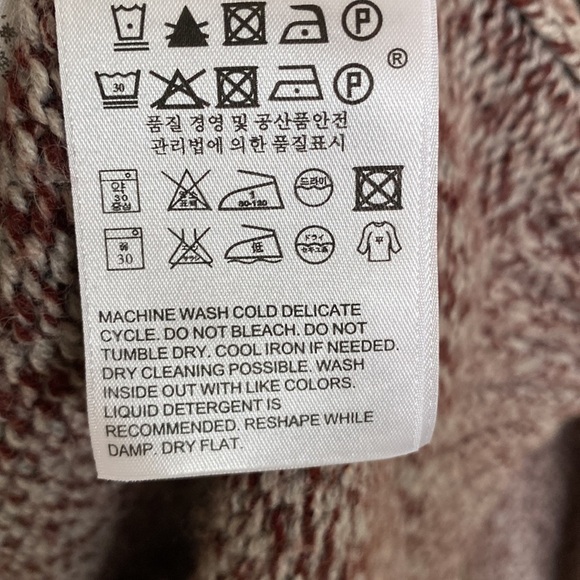 Levi's Knit Marled Tie Waist Cardigan, Size Medium - Picture 11 of 12